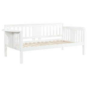Bethany Wood Twin Daybed with Drop - down Tables White | Coaster | Home Elegance USA