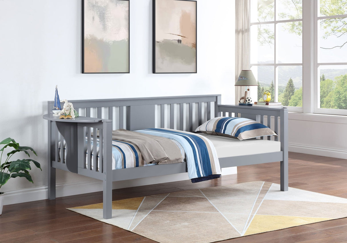 Bethany Wood Twin Daybed with Drop - down Tables Grey | Coaster | Home Elegance USA