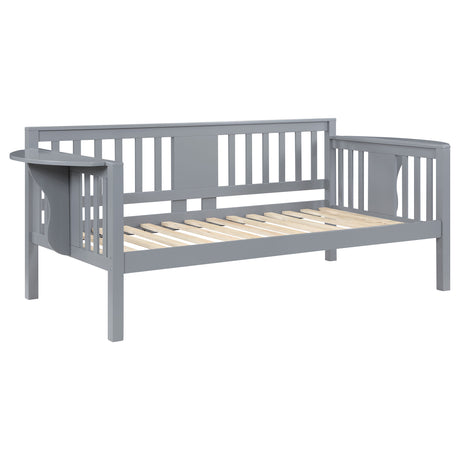 Daybed - Bethany Wood Twin Daybed with Drop-down Tables Grey