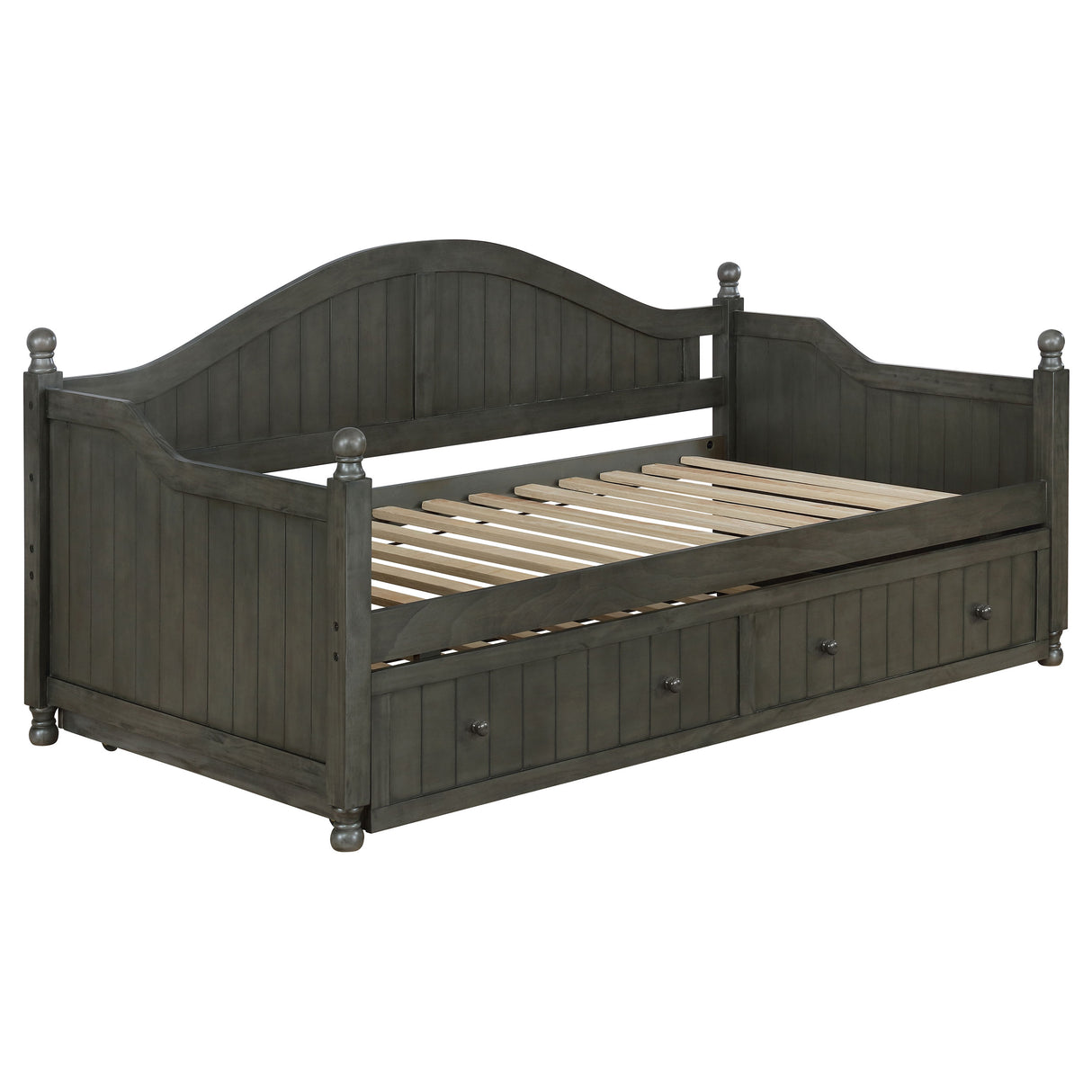 Twin Daybed W/ Trundle - Julie Ann Twin Daybed with Trundle Warm Grey