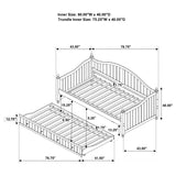 Twin Daybed W/ Trundle - Julie Ann Twin Daybed with Trundle Warm Grey