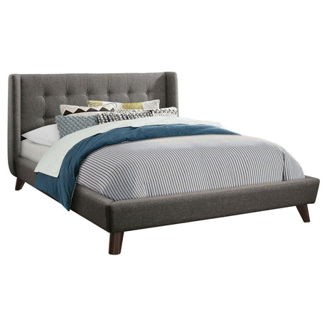 Carrington Upholstered Full Wingback Bed Grey | Coaster | Home Elegance USA