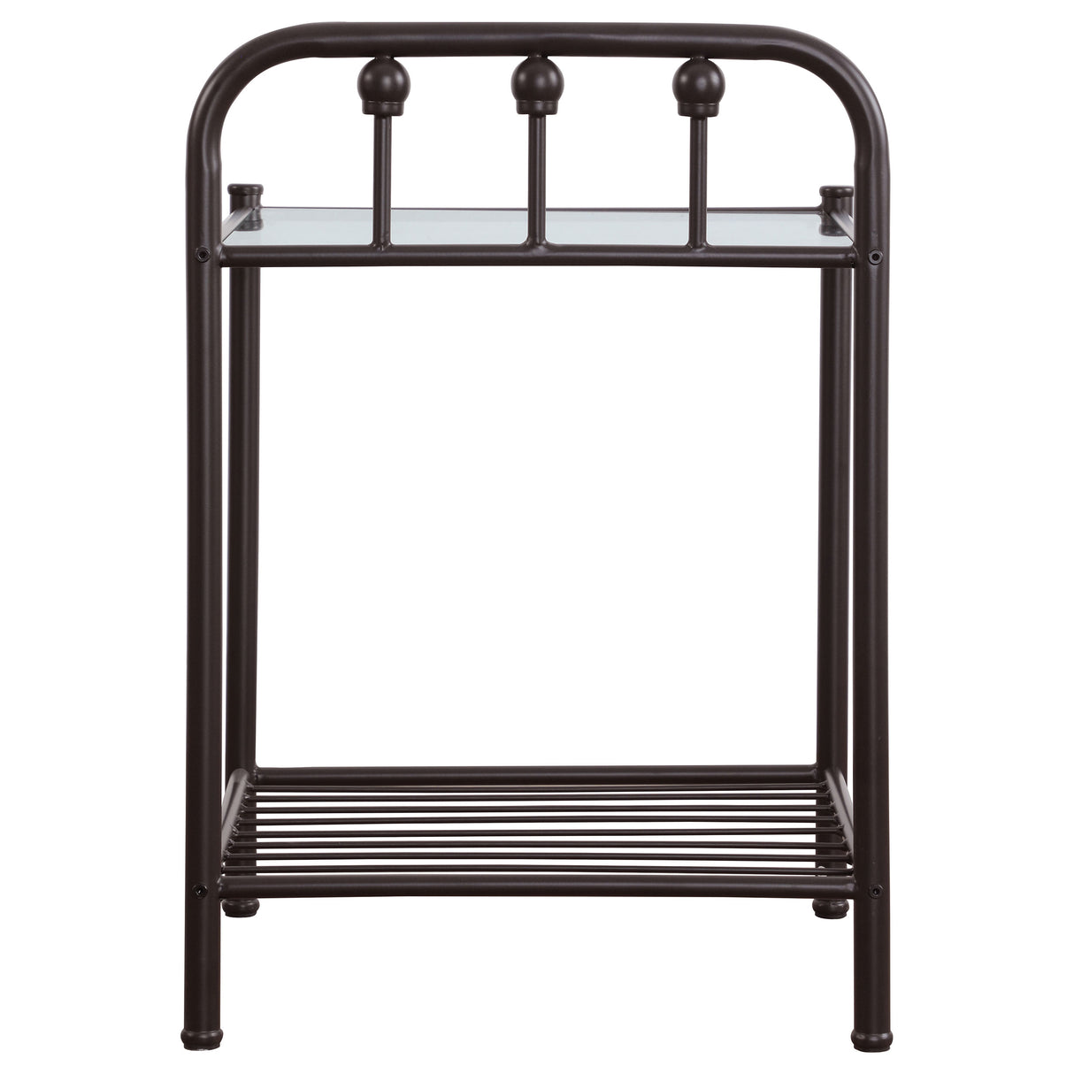 Livingston Metal 1-shelf Nightstand Dark Bronze - Home Elegance USA