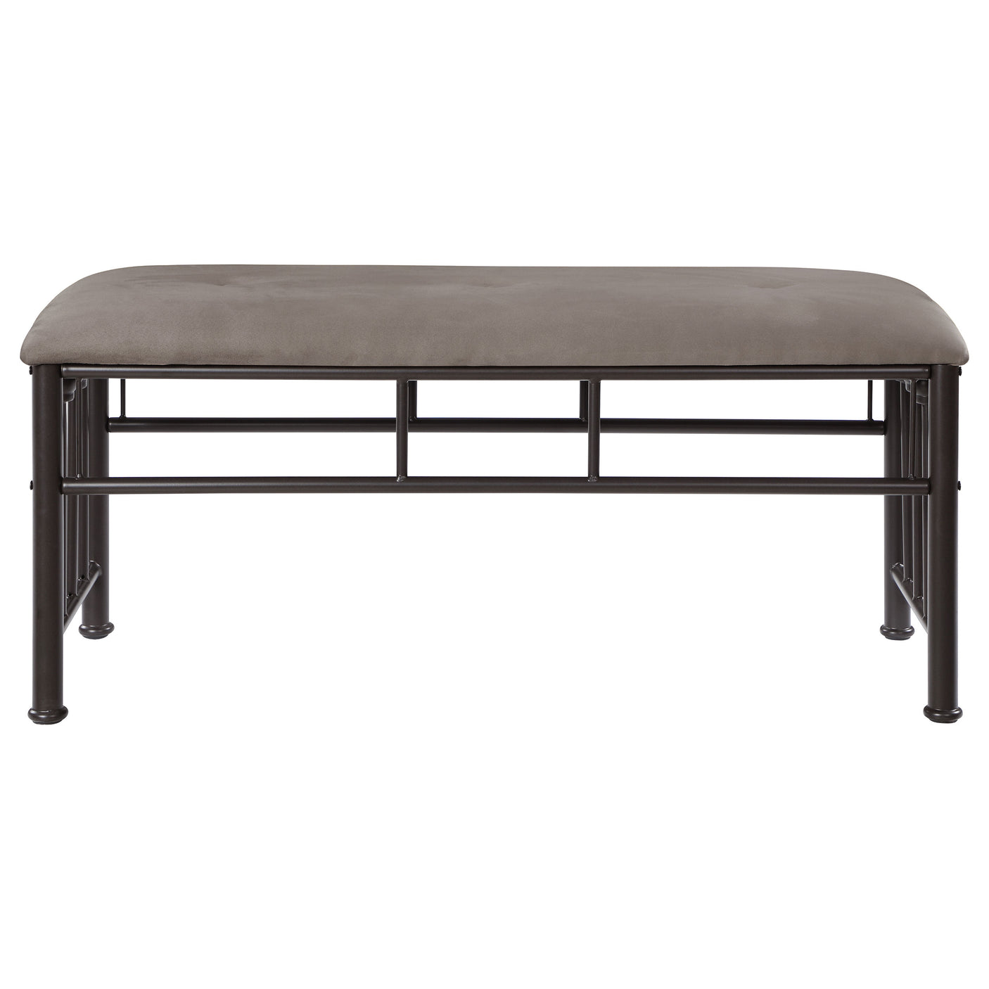 Bench - Livingston Upholstered Bench Brown and Dark Bronze