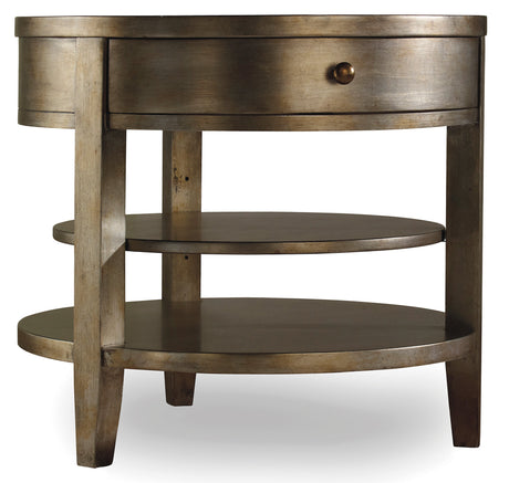 Sanctuary One-Drawer Round Lamp Table Visage – Hooker Furniture - sold by Home Elegance USA