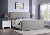 Eastern King Bed  - Wren Upholstered Eastern King Panel Bed Grey