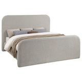 Queen Bed - Wren Upholstered Queen Panel Bed Grey