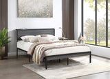 Full Bed - Ricky Metal Full Panel Bed Grey