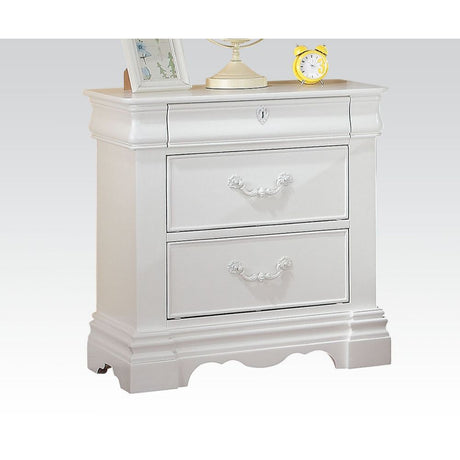 Acme - Estrella Nightstand 30243 White Finish