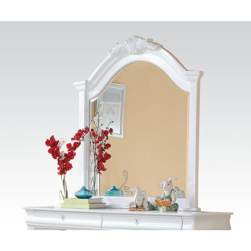 Acme - Estrella Mirror 30244 White Finish