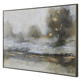 Gilt Misty Landscape Framed Print - Silver / Light Brown by Uttermost - View 4