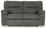 Ashley Mineral Bindura Glider Loveseat - Velvet | Home Elegance USA