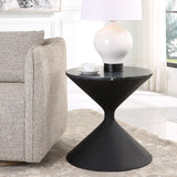 Time's Up Hourglass Shaped Side Table - Black by Uttermost - View 2