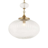 Bellaire 1 Light Glass Shade Pendant - Gold by Uttermost - View 5