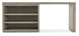 Linville Falls 72" Desk With Open Desk Cabinet - Gray by Hooker Furniture - View 4