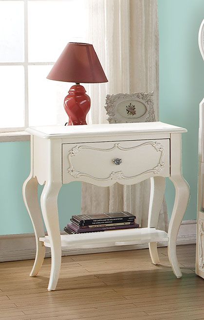 Acme - Edalene Nightstand 30509 Pearl White Finish