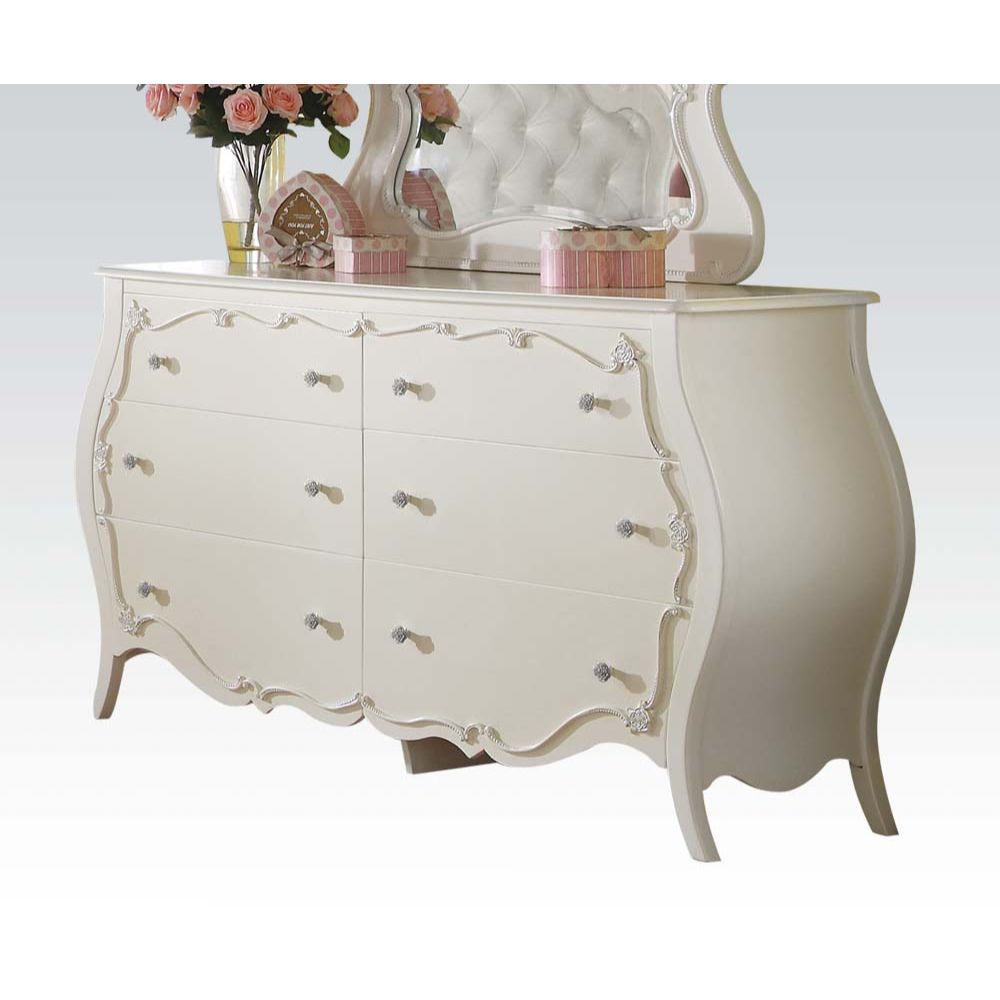 Acme - Edalene Dresser 30514 Pearl White Finish