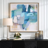 Continue On Abstract Framed Print - Blue by Uttermost - View 2