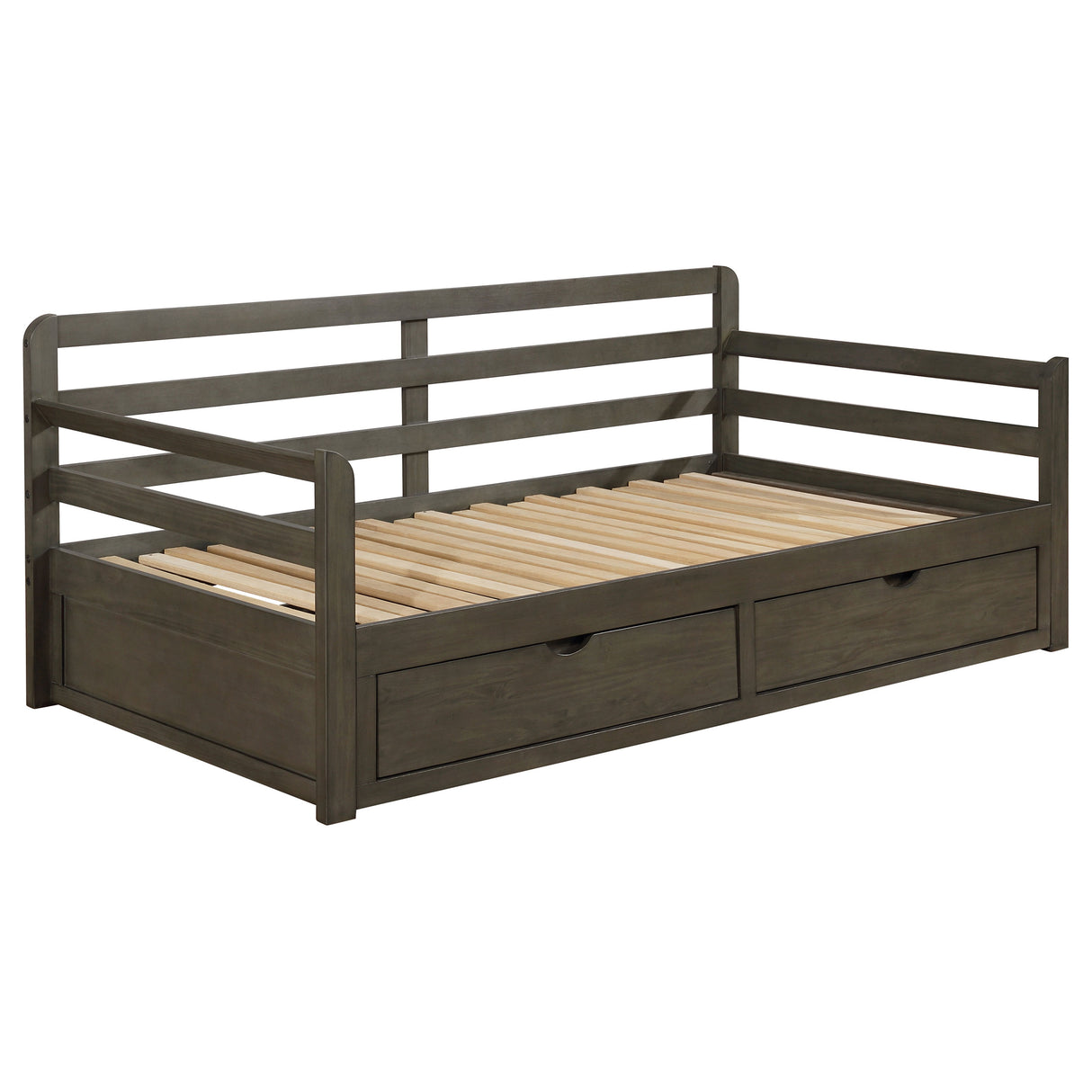 Twin Xl Daybed W/ Extension Trundle - Sorrento 2-drawer Twin XL Daybed with Extension Trundle Grey