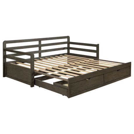 Twin Xl Daybed W/ Extension Trundle - Sorrento 2-drawer Twin XL Daybed with Extension Trundle Grey