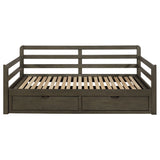 Twin Xl Daybed W/ Extension Trundle - Sorrento 2-drawer Twin XL Daybed with Extension Trundle Grey