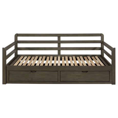 Twin Xl Daybed W/ Extension Trundle - Sorrento 2-drawer Twin XL Daybed with Extension Trundle Grey