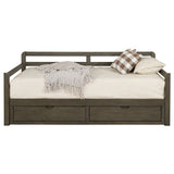 Twin Xl Daybed W/ Extension Trundle - Sorrento 2-drawer Twin XL Daybed with Extension Trundle Grey