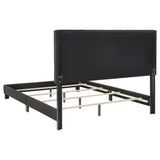 Full Bed - Mapes Upholstered Full Panel Bed Charcoal