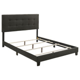 Eastern King Bed - Mapes Upholstered Eastern King Panel Bed Charcoal