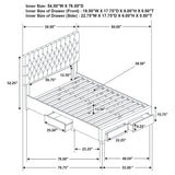 Full Storage Bed - Soledad Upholstered Full Storage Panel Bed Grey