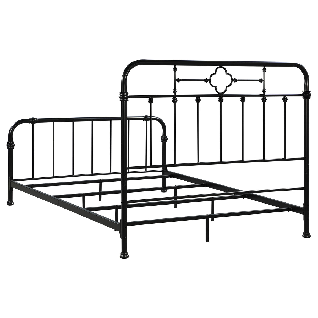 Eastern King Bed - Packlan Metal Eastern King Open Frame Bed Matte Black