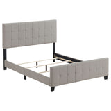 Eastern King Bed - Fairfield Upholstered Eastern King Panel Bed Beige