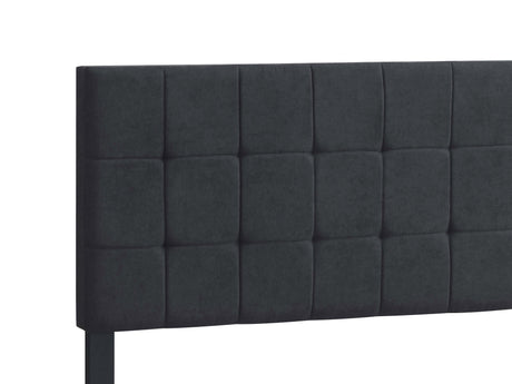 Queen Bed - Fairfield Upholstered Queen Panel Bed Dark Grey