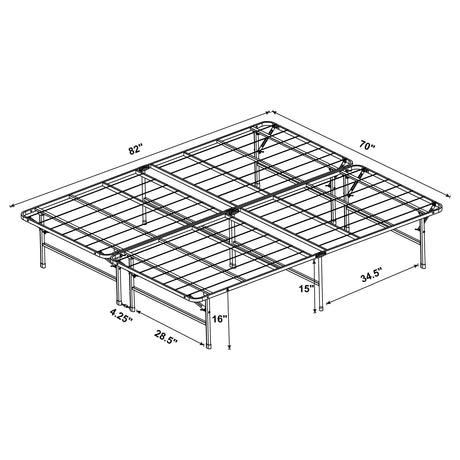 California King Platform - Mabel California King Mattress Support Black