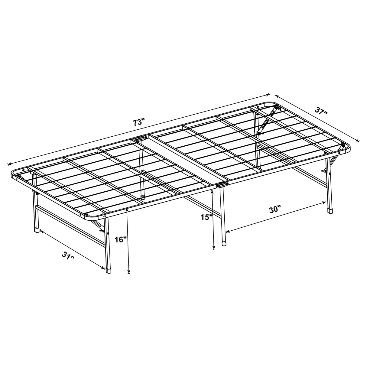 Twin Platform - Mabel Twin Platform Support Black