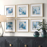 Fresh Start Blue Abstract Prints (Set of 6) by Uttermost - View 3