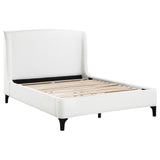 Queen Bed - Mosby Upholstered Queen Wingback Bed Snow