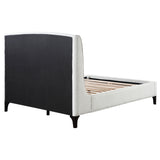 Queen Bed - Mosby Upholstered Queen Wingback Bed Snow