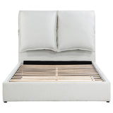 Queen Bed - Gwendoline Upholstered Queen Panel Bed White