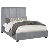 Arles Upholstered Queen Panel Bed Grey | Coaster - 306070Q - Home Elegance USA - 1