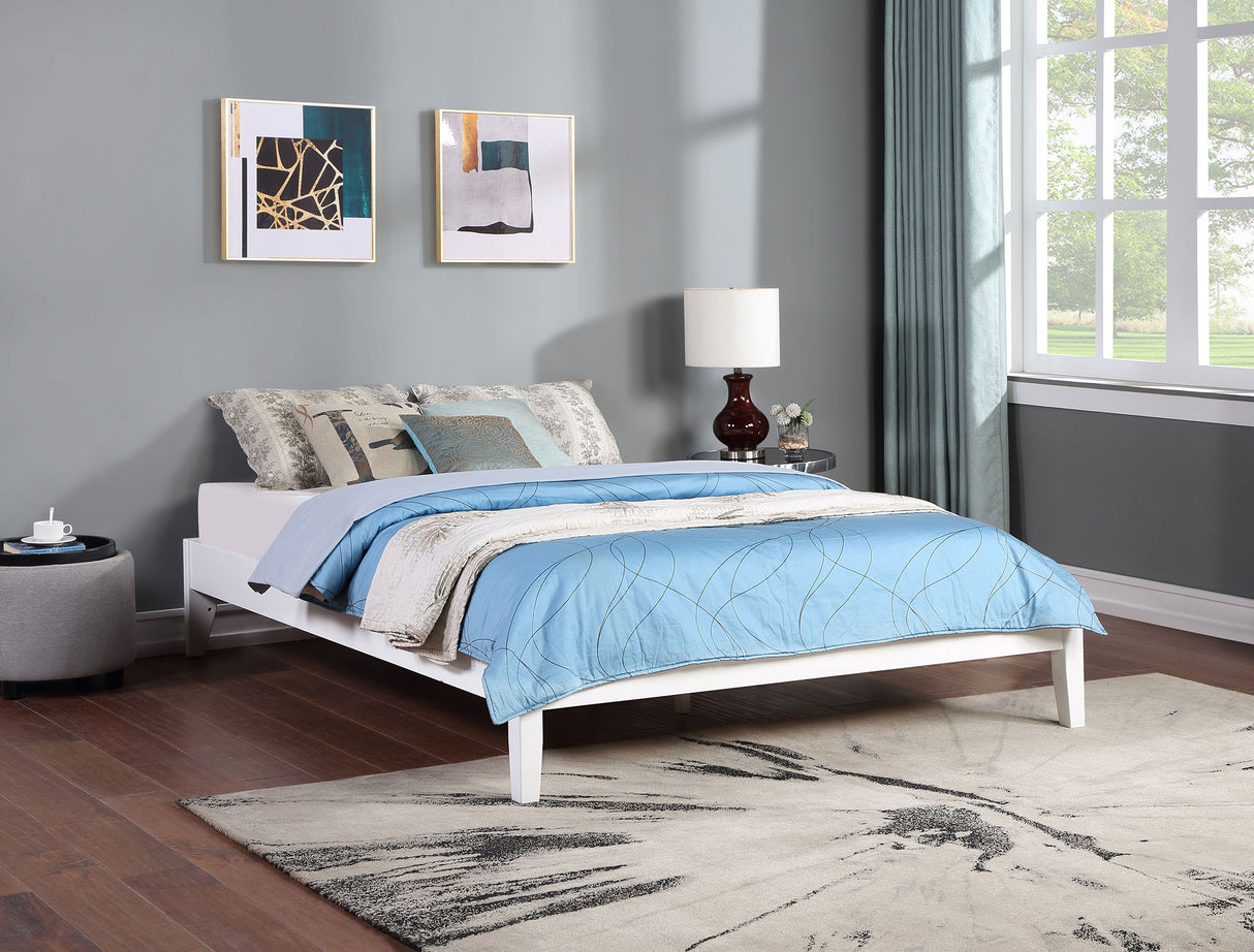 California King Bed - Hounslow Platform California King Bed White