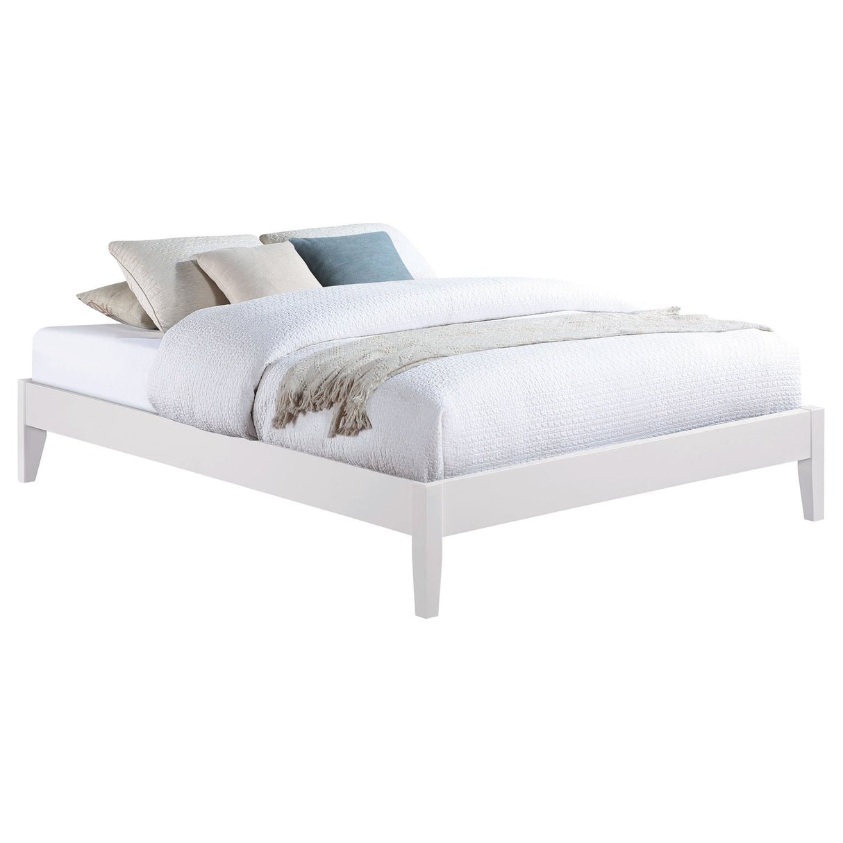 California King Bed - Hounslow Platform California King Bed White