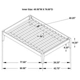 Twin  Bed - Hounslow Platform Twin Bed White