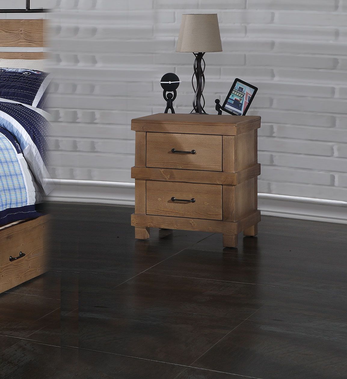 Adams Nightstand 30613 Antique Oak Finish | Acme - 30613 - Home Elegance USA - 1