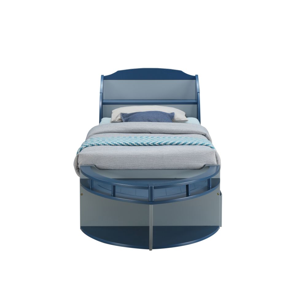 Acme - Neptune II Twin Bed 30620T Gray & Navy Finish