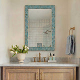 Coralie Tile Mirror - Blue by Uttermost - View 2