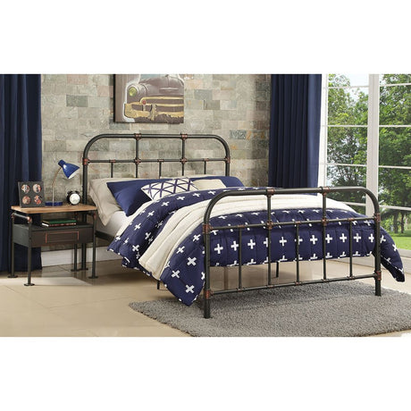 Acme - Nicipolis Full Bed 30735F Sandy Gray Finish