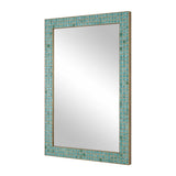 Coralie Tile Mirror - Blue by Uttermost - View 3