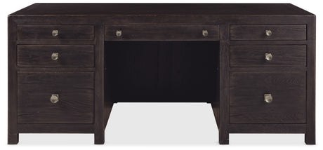 Driftwood Executive Desk Burnt Timber - Black by Hooker Furniture - View 5