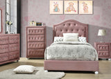 Acme - Reggie Full Bed 30875F Pink Fabric